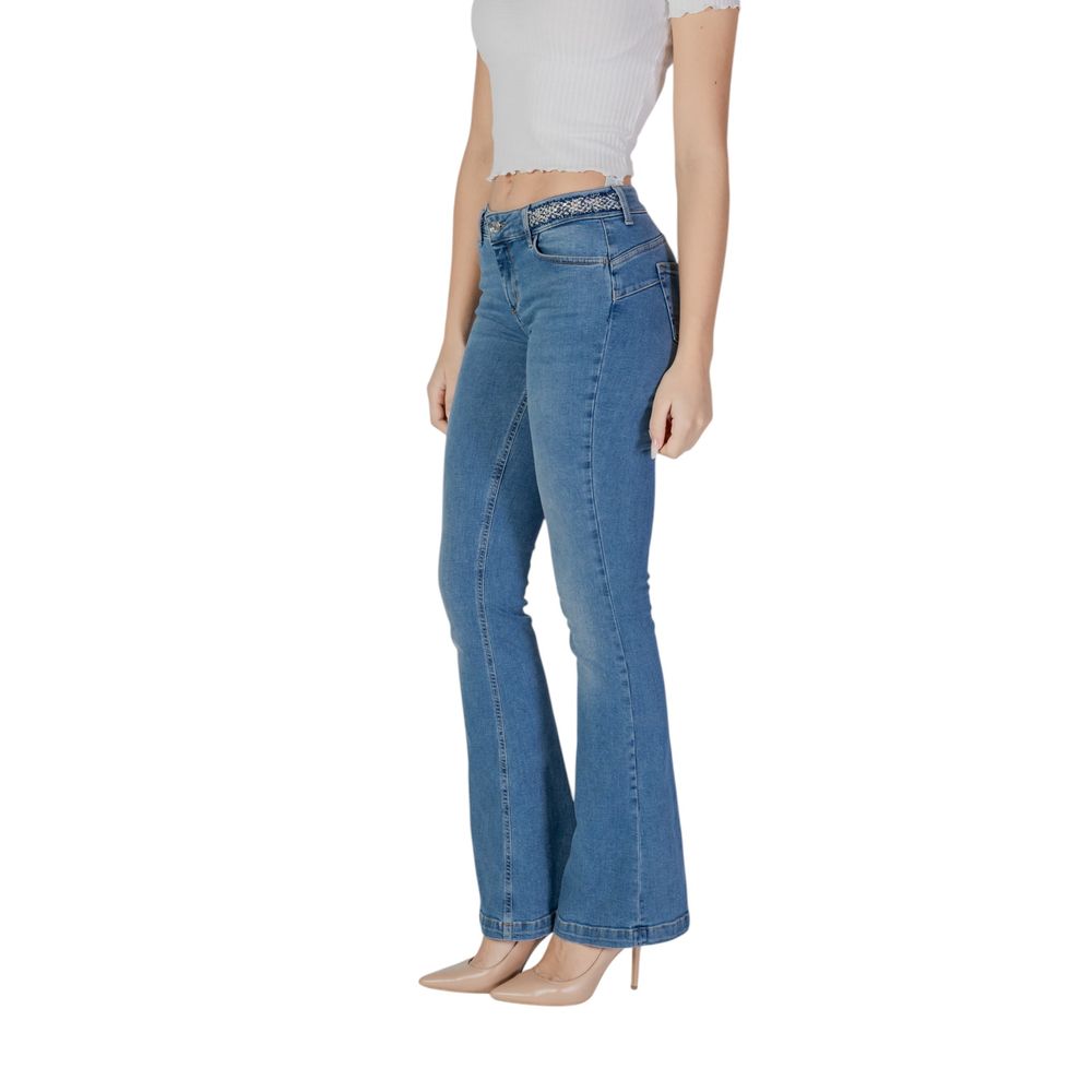 Liu Jo Light Blue Cotton Bootcut Jeans - Effortless Elegance