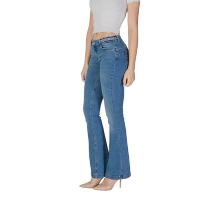 Liu Jo Light Blue Cotton Bootcut Jeans - Effortless Elegance