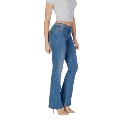Liu Jo Light Blue Cotton Bootcut Jeans - Effortless Elegance