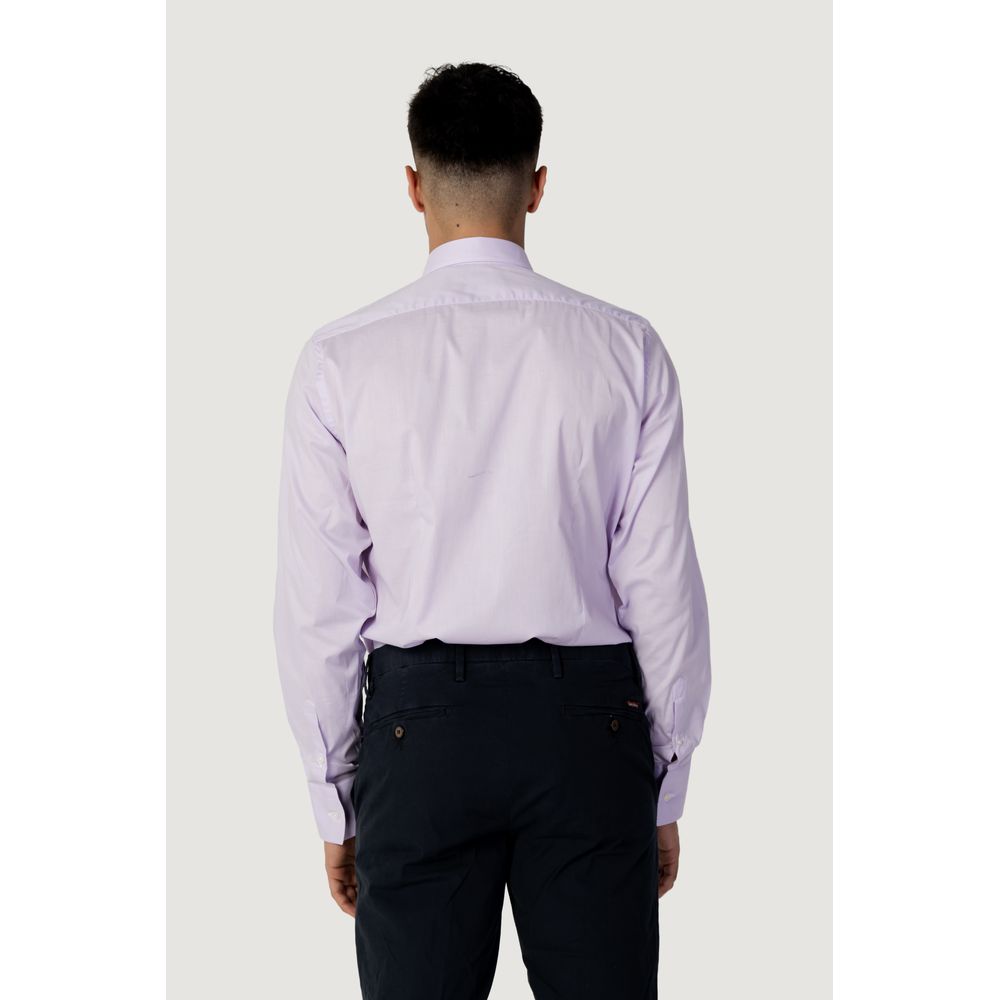 Liu Jo Purple Cotton Long Sleeve Shirt for Men