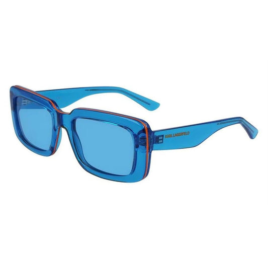 Karl Lagerfeld Women's Blue Injected Sunglasses - Chic & Stylish