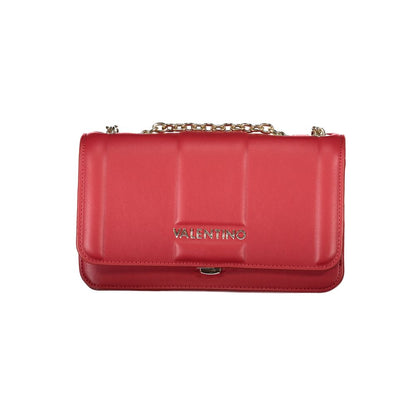 Mario Valentino Red Polyethylene Chain Shoulder Bag