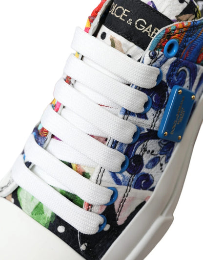 Dolce & Gabbana Multicolour Patchwork Low Top Sneakers