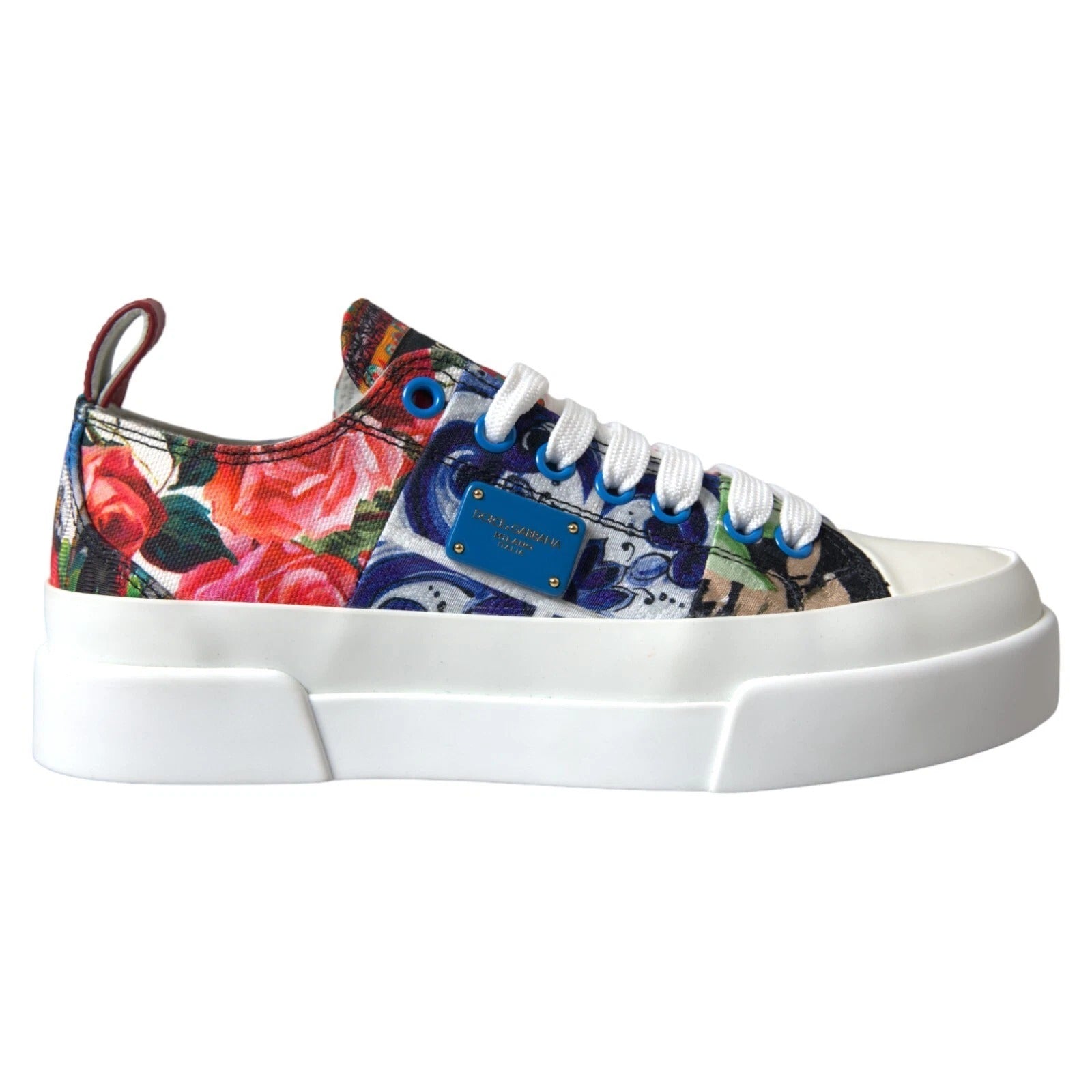 Dolce & Gabbana Multicolour Patchwork Low Top Sneakers