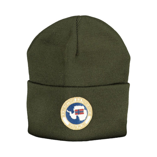 Napapijri Green Acrylic Hat & Cap