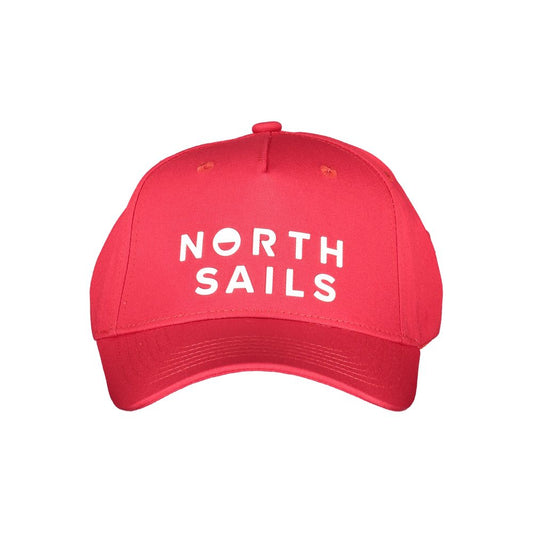 North Sails Red Cotton Hat with Visor