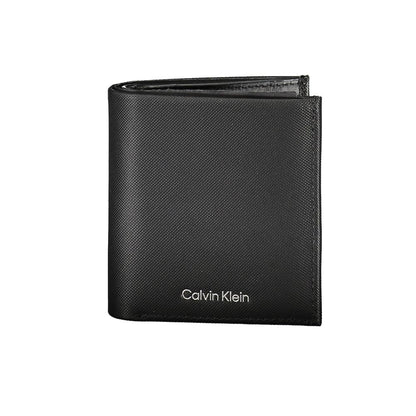 Calvin Klein Sleek Black Leather Bi-Fold Wallet with RFID Protection