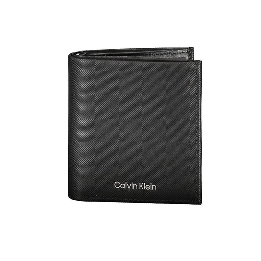 Calvin Klein Sleek Black Leather Bi-Fold Wallet with RFID Protection