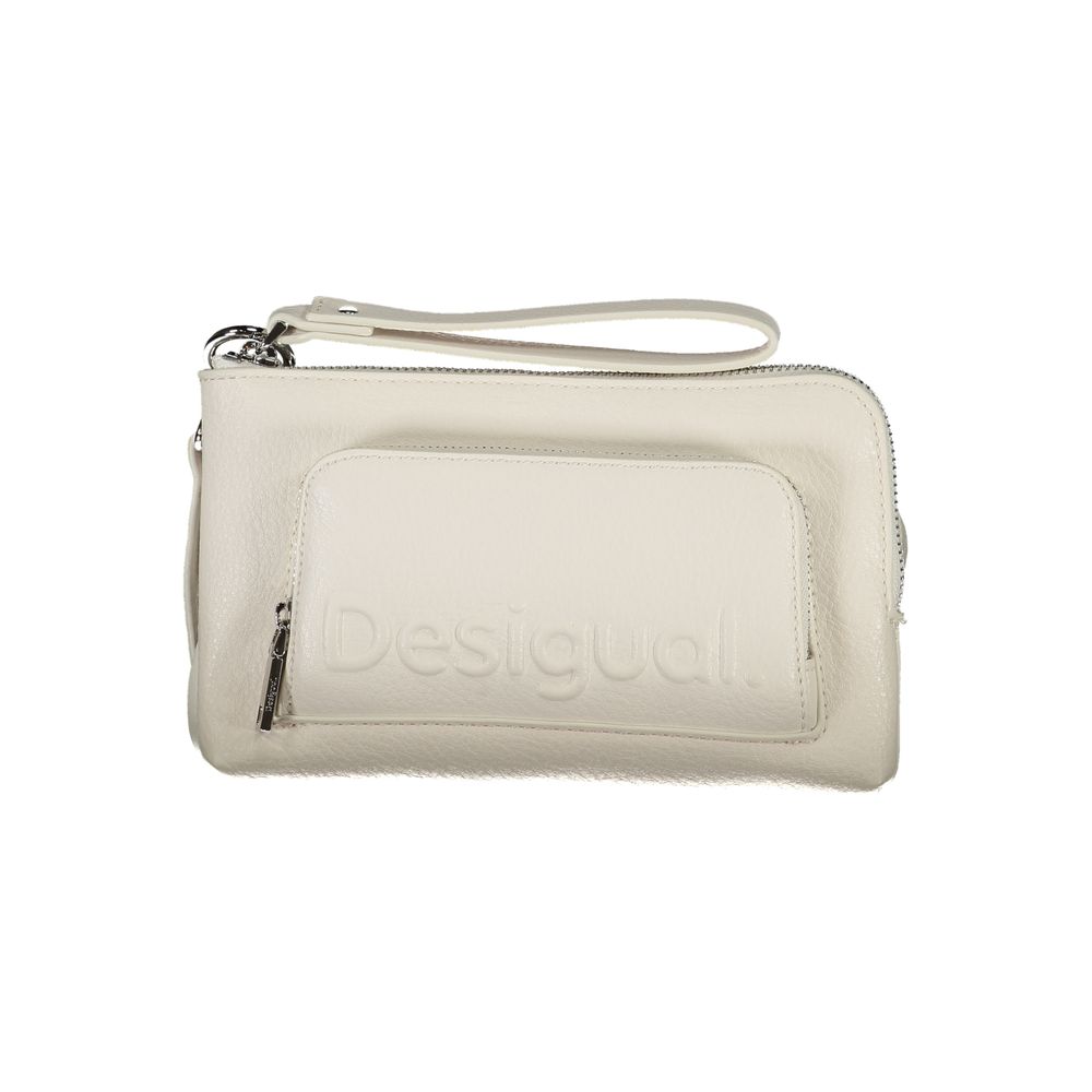 Desigual White Handbag - Statement Accessory for Every Occasion