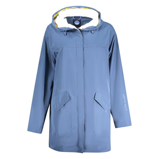 North Sails Blue Polyester Parka with Hood