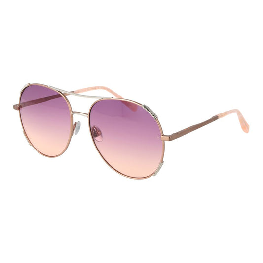 Scotch & Soda Women's Pink Aviator Sunglasses with Gradient Lenses