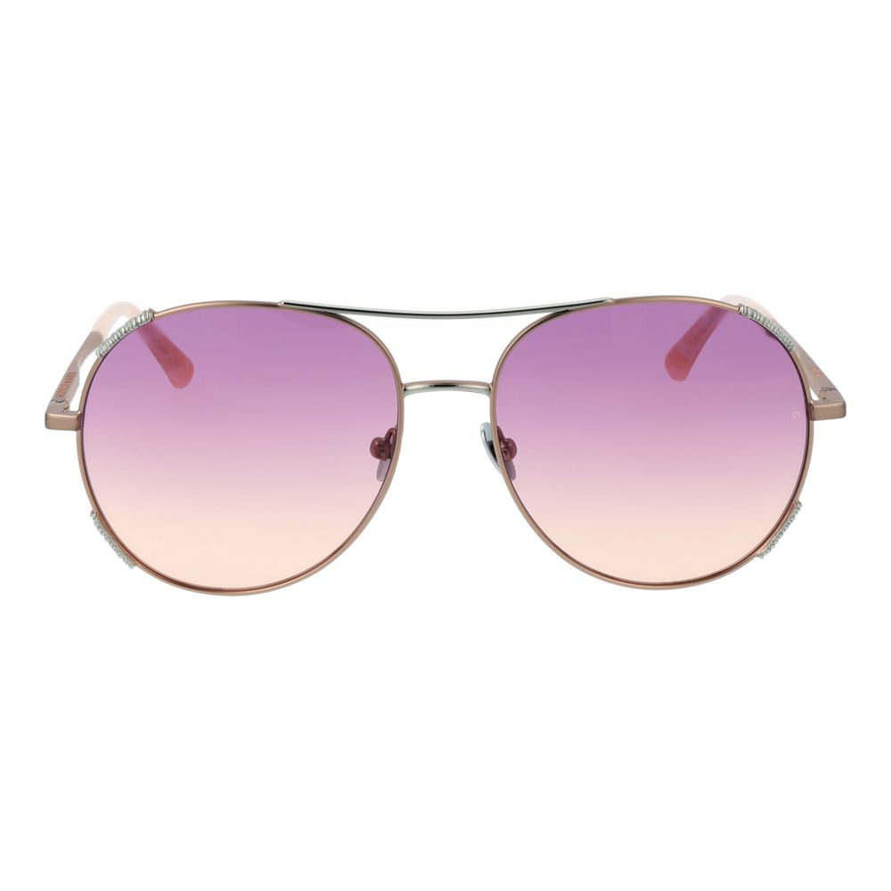 Scotch & Soda Women's Pink Aviator Sunglasses with Gradient Lenses