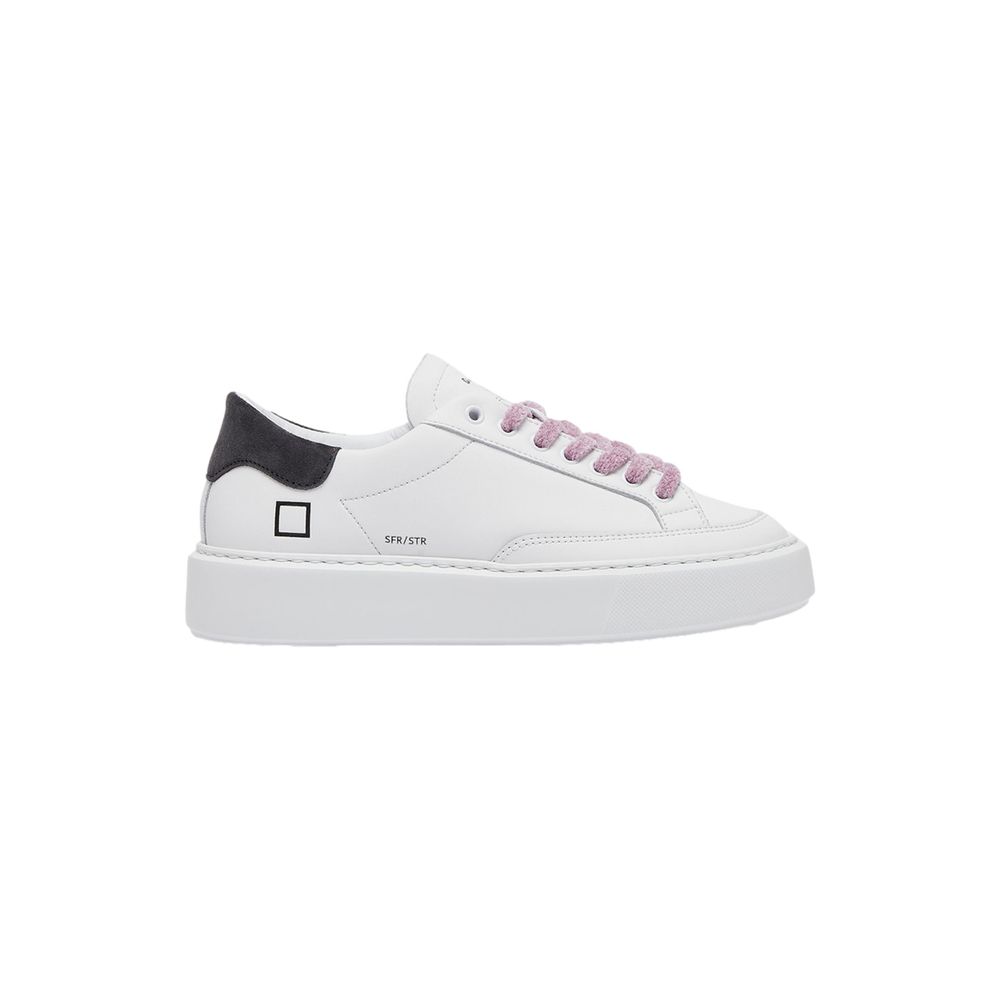 D.A.T.E Beige Leather Sneaker - Elegance Meets Comfort