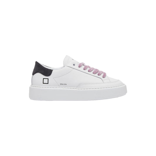 D.A.T.E Beige Leather Sneaker - Elegance Meets Comfort
