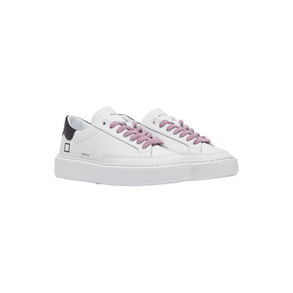 D.A.T.E Beige Leather Sneaker - Elegance Meets Comfort