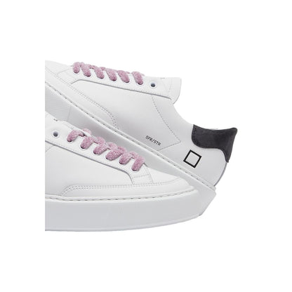 D.A.T.E Beige Leather Sneaker - Elegance Meets Comfort