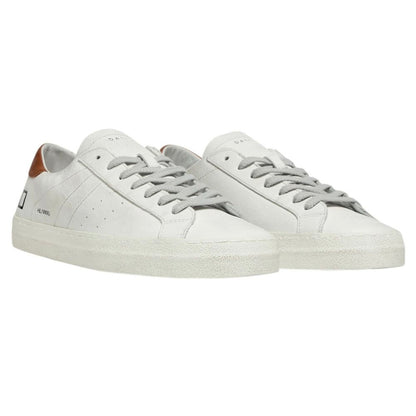 D.A.T.E White Leather Sneaker: Timeless Style and Comfort
