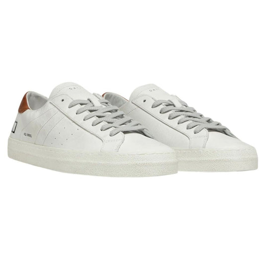 D.A.T.E White Leather Sneaker: Timeless Style and Comfort