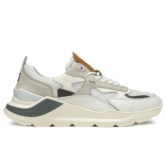 D.A.T.E White Leather Sneaker - Chic and Contemporary Footwear
