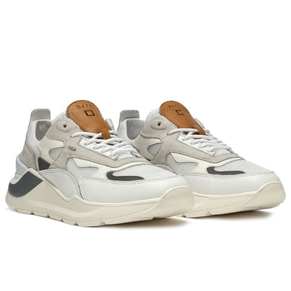 D.A.T.E White Leather Sneaker - Chic and Contemporary Footwear