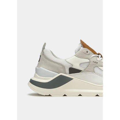D.A.T.E White Leather Sneaker - Chic and Contemporary Footwear