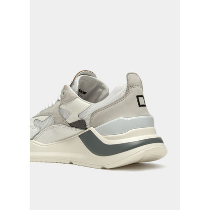 D.A.T.E White Leather Sneaker - Chic and Contemporary Footwear