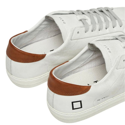 D.A.T.E White Leather Sneaker: Timeless Style and Comfort