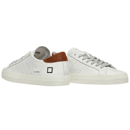 D.A.T.E White Leather Sneaker: Timeless Style and Comfort