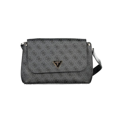 Guess Jeans Black Meridian Handbag – Faux Leather, Stylish Design