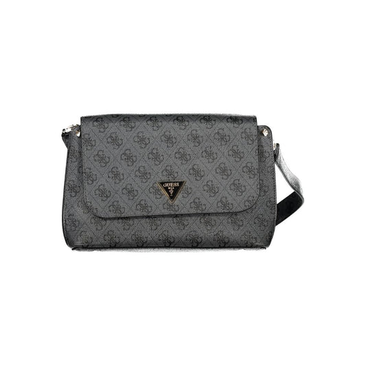 Guess Jeans Black Meridian Handbag – Faux Leather, Stylish Design