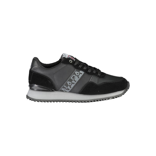 Napapijri Sporty Black Contrast Lace Sneakers for Men