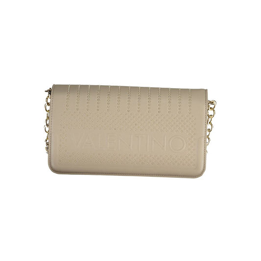 Valentino Bags Beige Faux Leather Handbag with Adjustable Chain