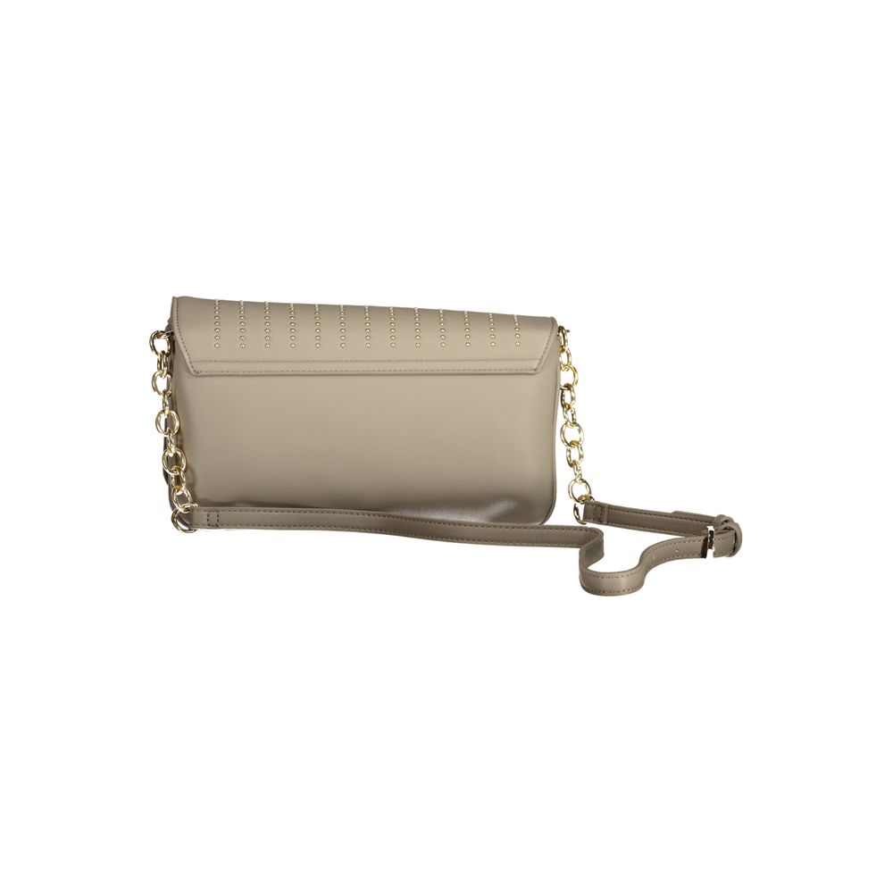 Valentino Bags Beige Faux Leather Handbag with Adjustable Chain