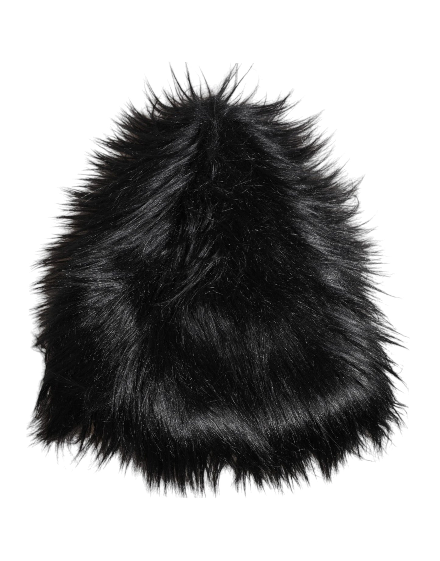 Dolce & Gabbana Black Acrylic Fur Women's Bucket Hat