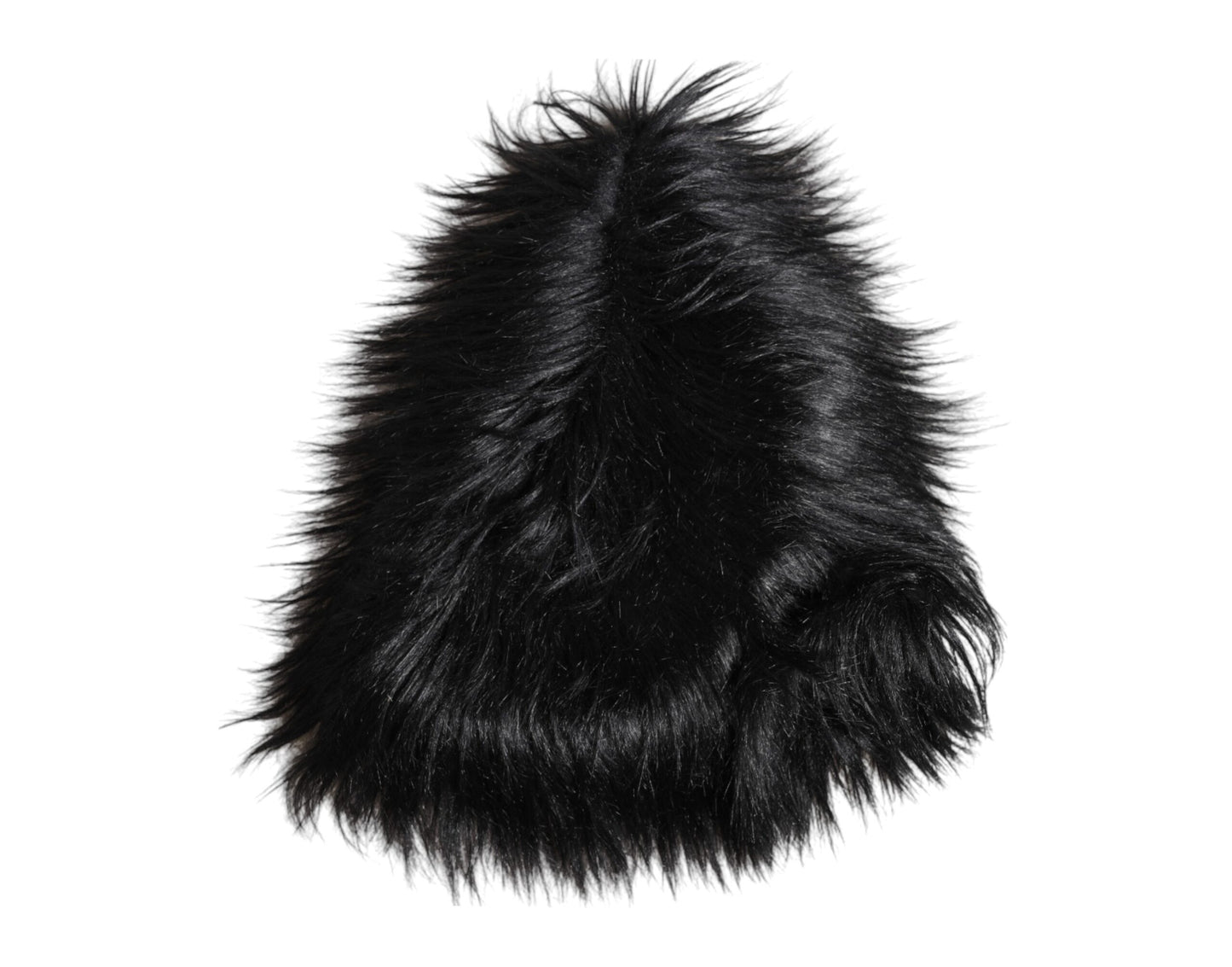 Dolce & Gabbana Black Acrylic Fur Women's Bucket Hat