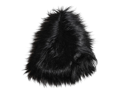 Dolce & Gabbana Black Acrylic Fur Women's Bucket Hat