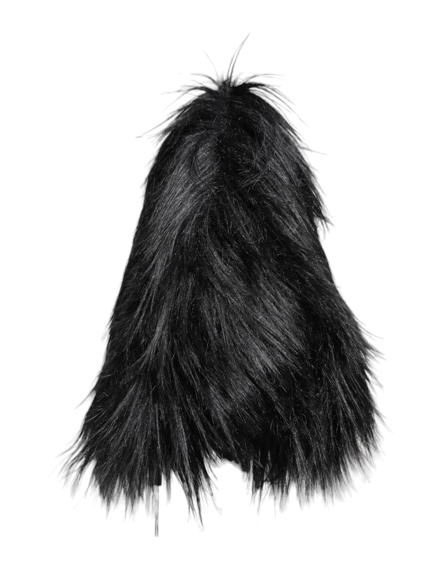 Dolce & Gabbana Black Acrylic Fur Women's Bucket Hat