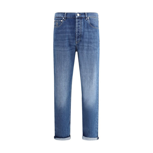 Brunello Cucinelli Cotton Straight-Leg Jeans