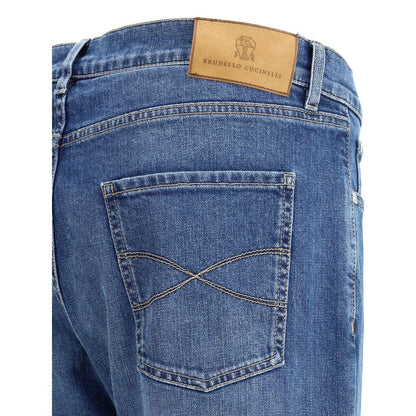 Brunello Cucinelli Cotton Straight-Leg Jeans