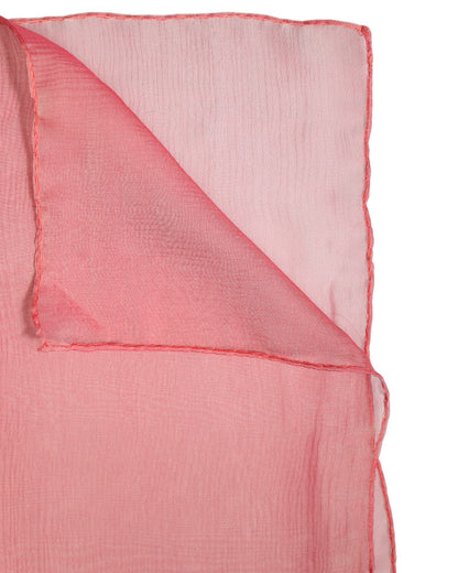 Dolce & Gabbana Pink Silk Wrap Shawl Scarf