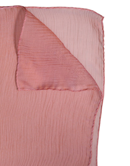 Dolce & Gabbana Pink Silk Wrap Shawl Scarf for Women