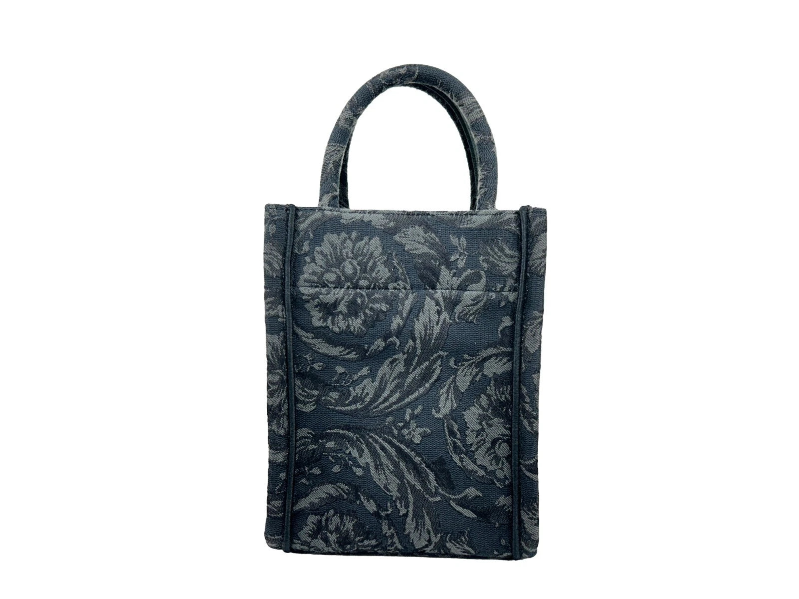 Versace Athena Barocco Mini Top Handle Tote Crossbody Bag - Black