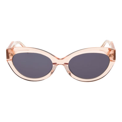 Scotch & Soda Women’s Cat Eye Sunglasses – Rose Frame with Grey Lenses, 55mm