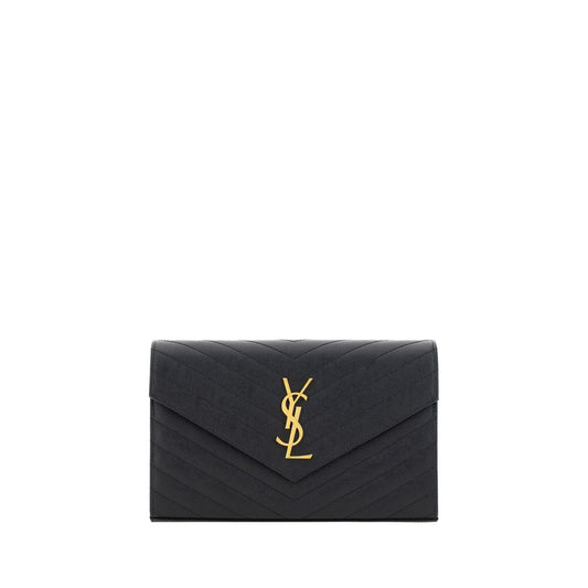 Saint Laurent Monogram Leather Shoulder Bag