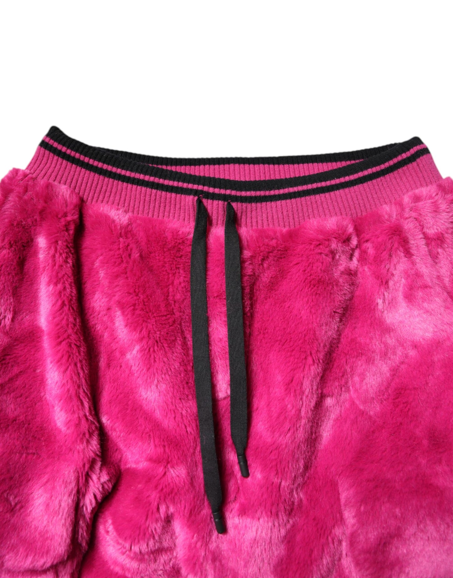 Dolce & Gabbana Pink Acrylic Cargo Jogging Sweatpants
