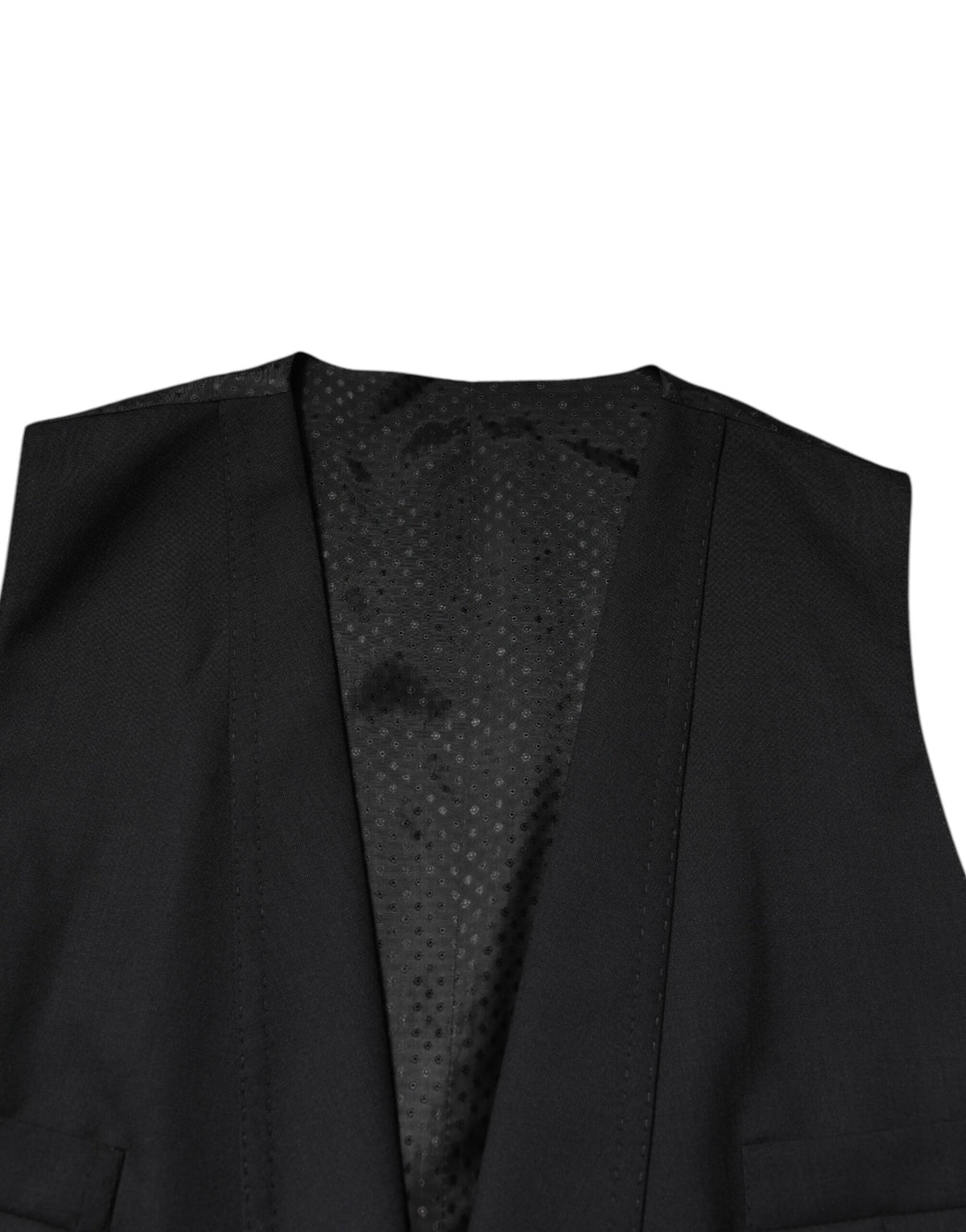 Dolce & Gabbana Black Single Breasted Formal 3 Piece Suit