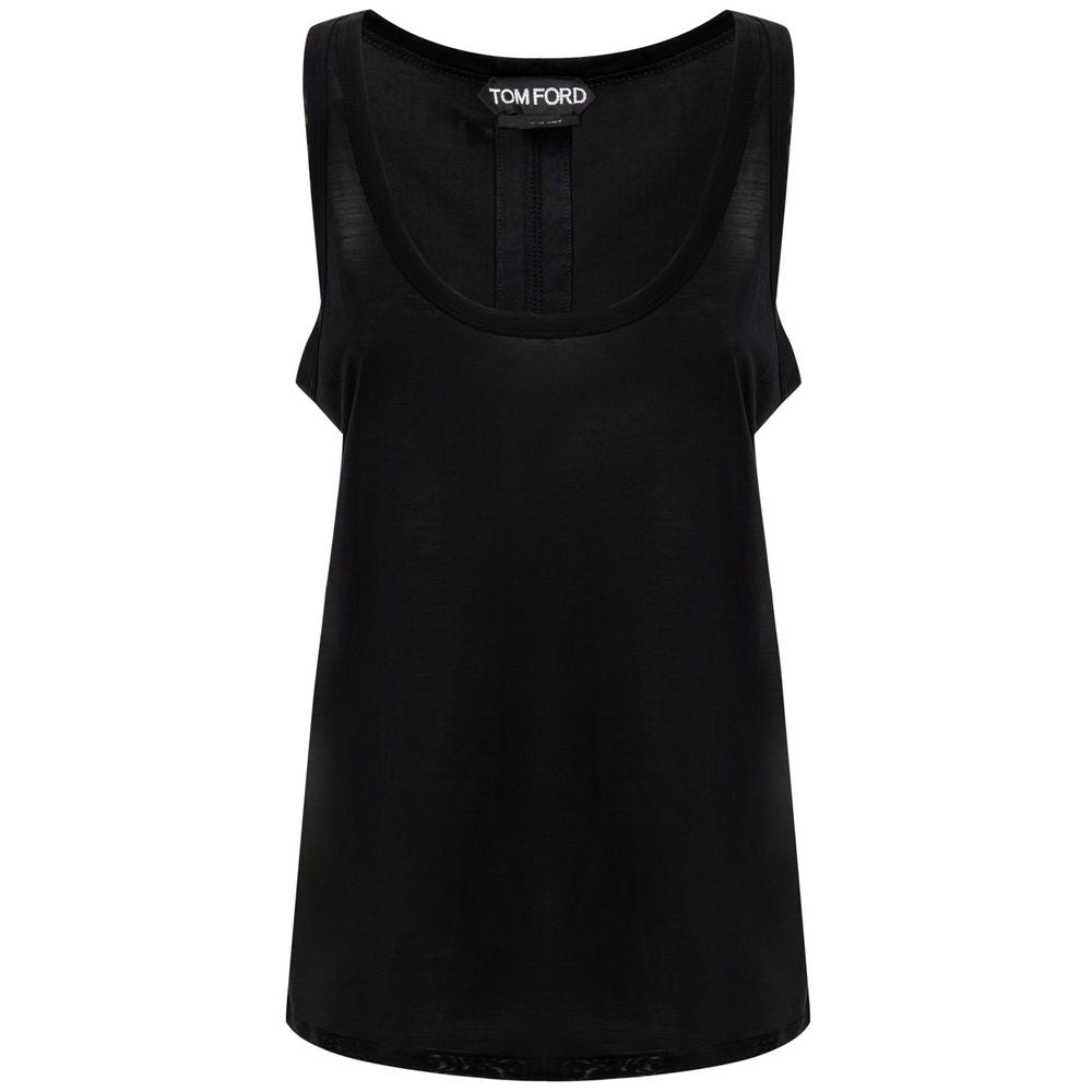 Tom Ford Black Silk Tank Top - Effortless Elegance Redefined
