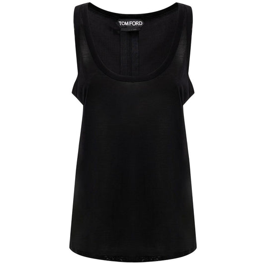 Tom Ford Black Silk Tank Top - Effortless Elegance Redefined