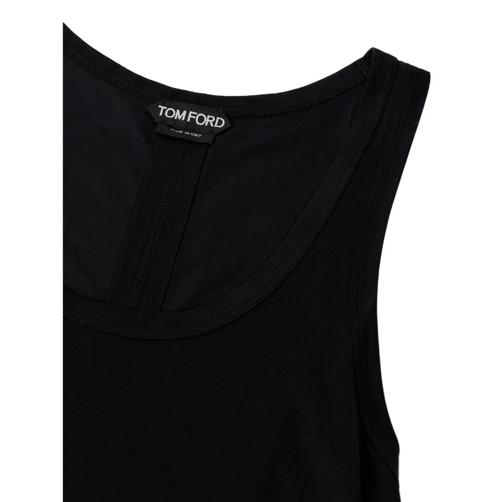 Tom Ford Black Silk Tank Top - Effortless Elegance Redefined