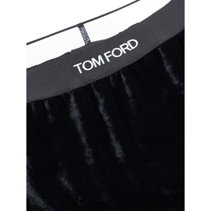 Tom Ford Black Viscose Mini Skirt - Elegant Sophistication
